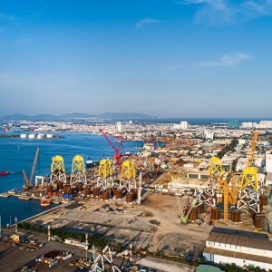 Doanh nghiệp năng lượng Anh tìm hiểu hạ tầng điện gió ngoài khơi tại cảng PTSC