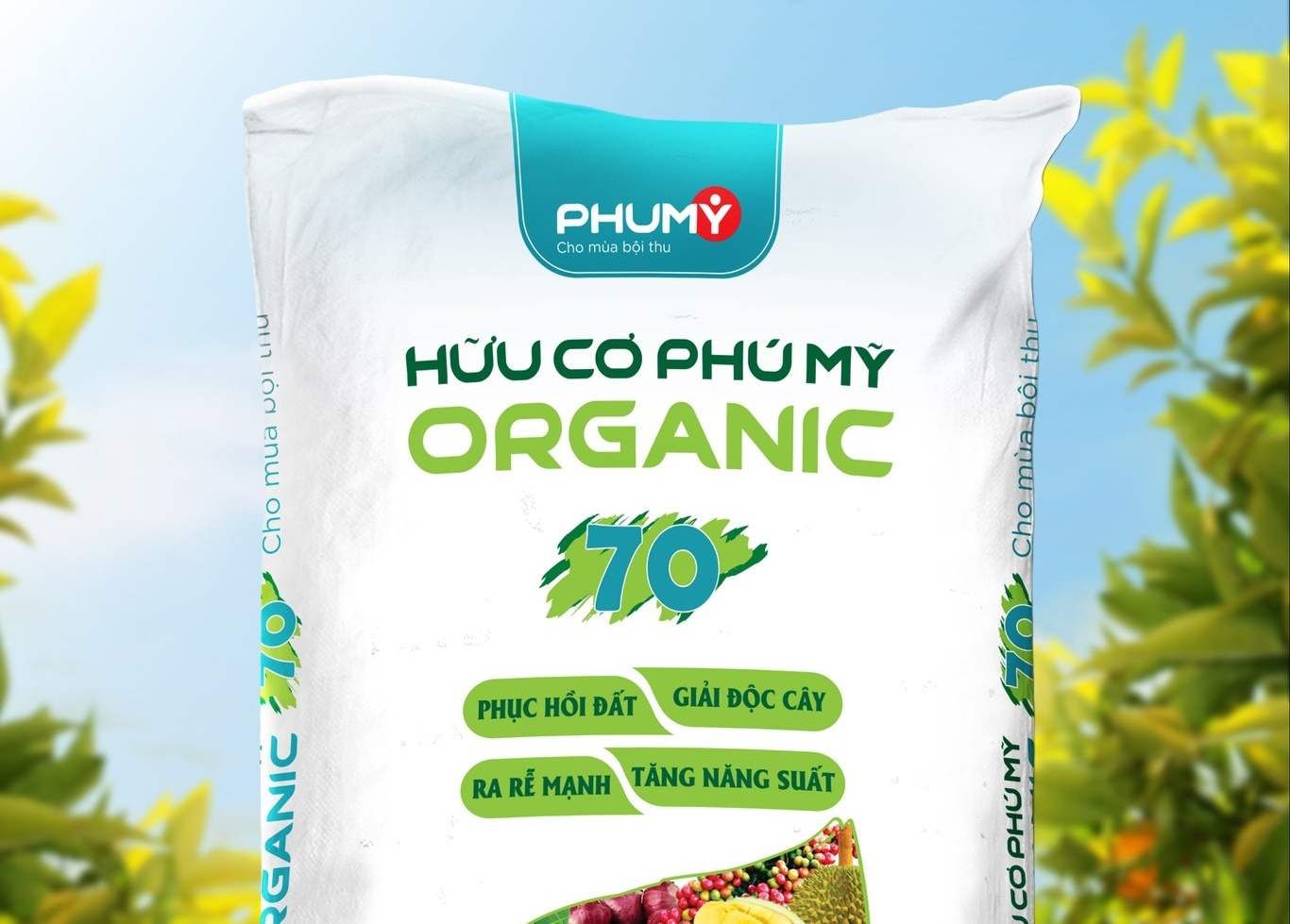 Hữu cơ Phú Mỹ Organic 70 - Giải pháp phục hồi đất bạc màu, cho mùa bội thu