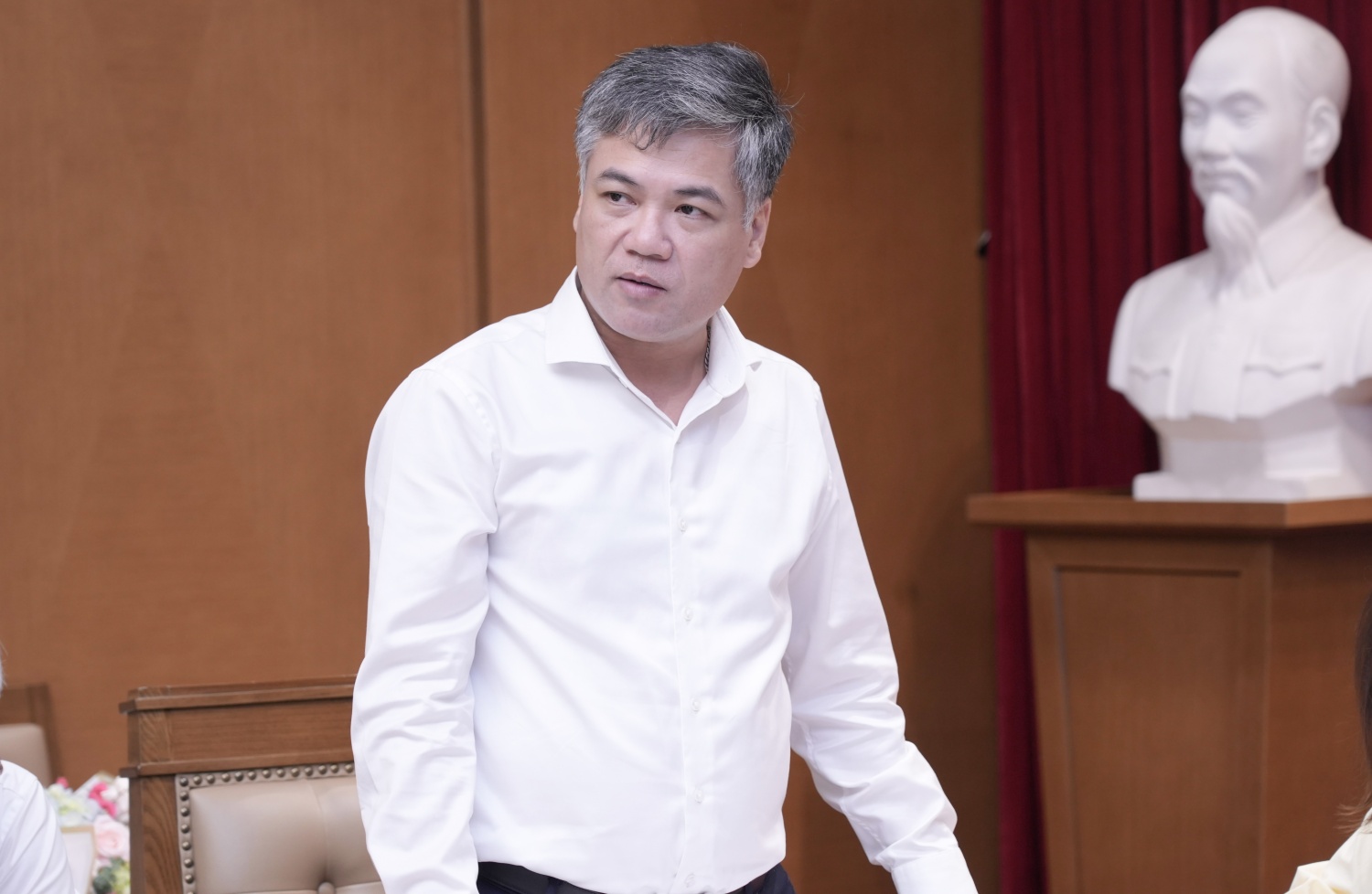 Đồng chí Mai Văn Cảnh - Bí thư Chi bộ, Trưởng Ban KTĐT phát biểu chỉ đạo tại Đại hội.