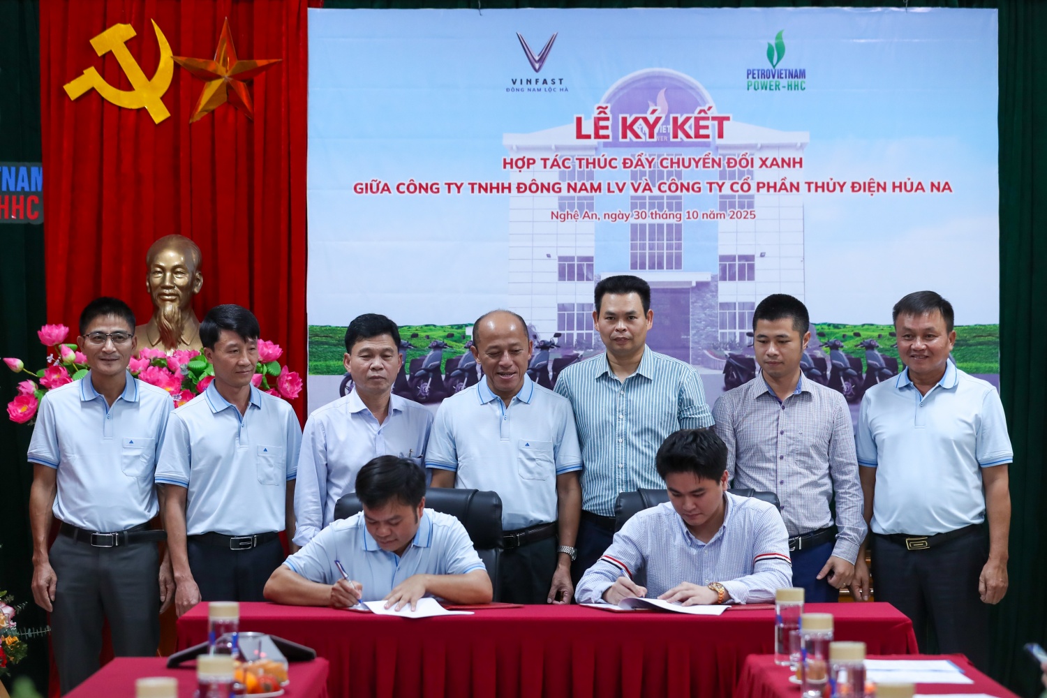 Thủy điện Hủa Na hợp tác cùng Vinfast nỗ lực thúc đẩy chuyển đổi năng lượng xanh