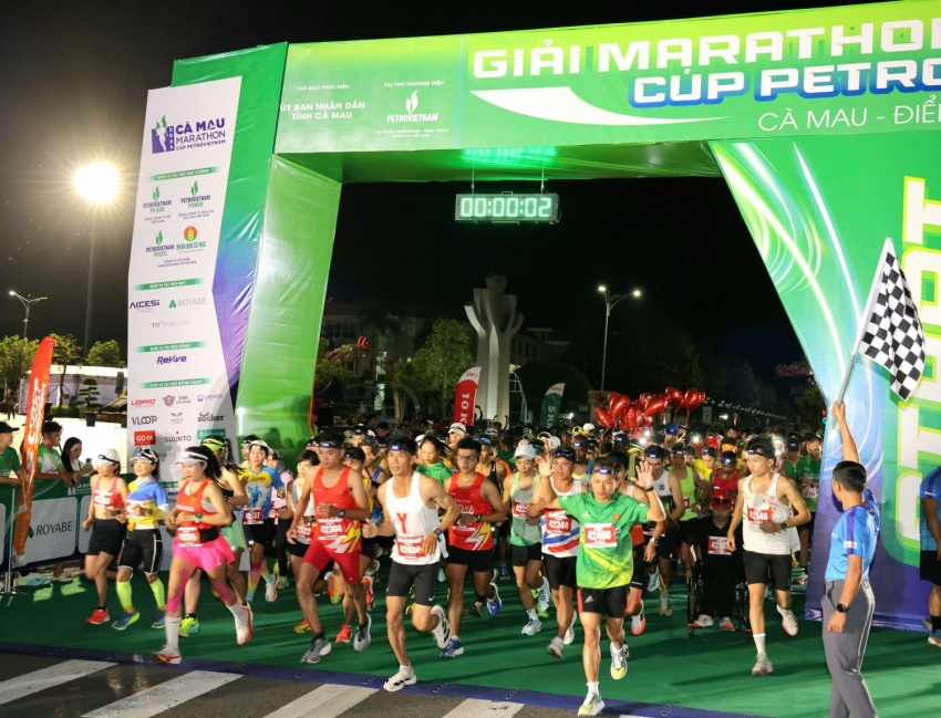 Giải Marathon Cà Mau 2025 - Cúp Petrovietnam: Hơn 6.000 vận động viên bùng nổ trên đường chạy