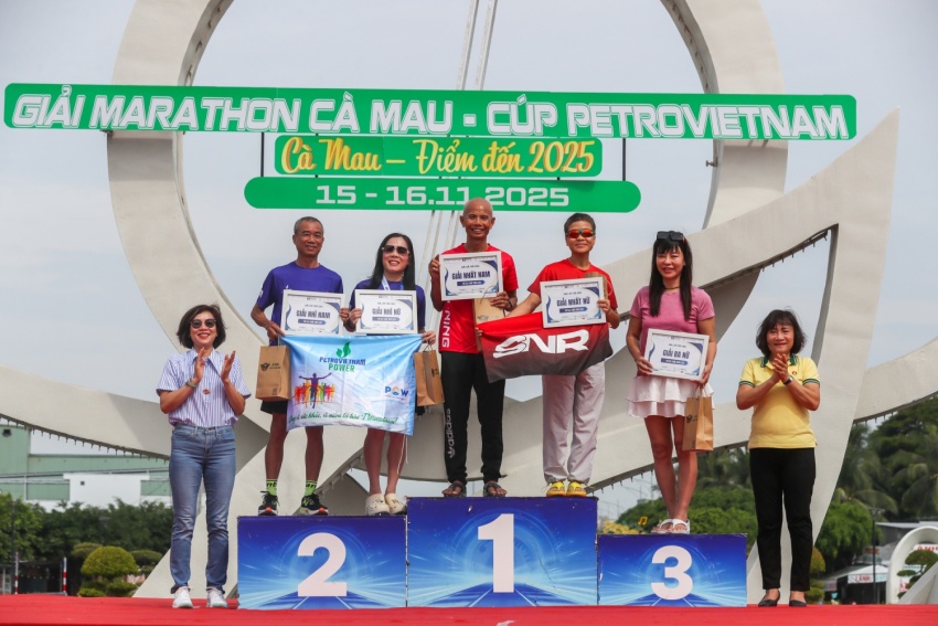 Giải Marathon Cà Mau 2025 - Cúp Petrovietnam: Hơn 6.000 vận động viên bùng nổ trên đường chạy