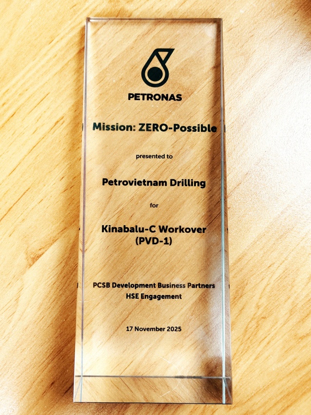 PV Drilling nhận Giải thưởng "Mission: Zero Possible" từ Petronas