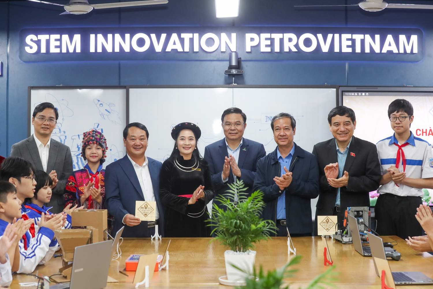Petrovietnam khánh thành Phòng thực hành giáo dục STEM tại Trường THCS Lê Quý Đôn tỉnh Tuyên Quang
