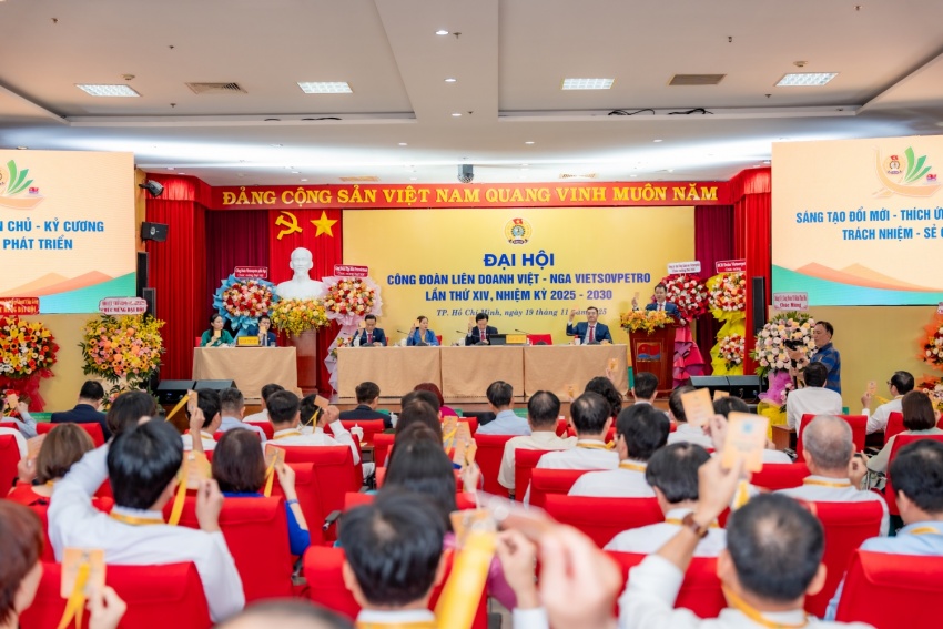 Đại hội Công đoàn Vietsovpetro lần thứ XIV: Đoàn kết - Dân chủ - Kỷ cương - Đổi mới - Phát triển