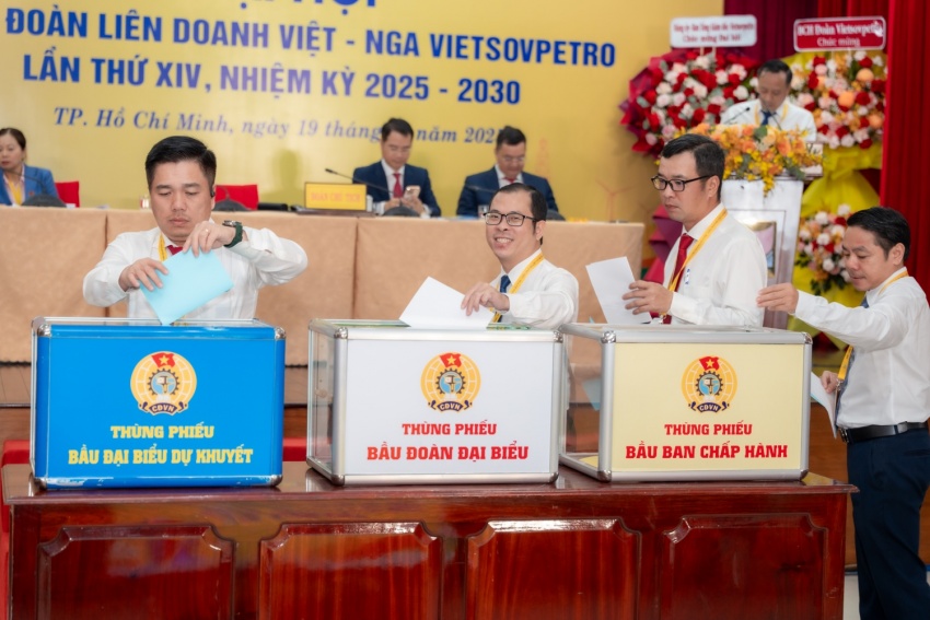 Đại hội Công đoàn Vietsovpetro lần thứ XIV: Đoàn kết - Dân chủ - Kỷ cương - Đổi mới - Phát triển