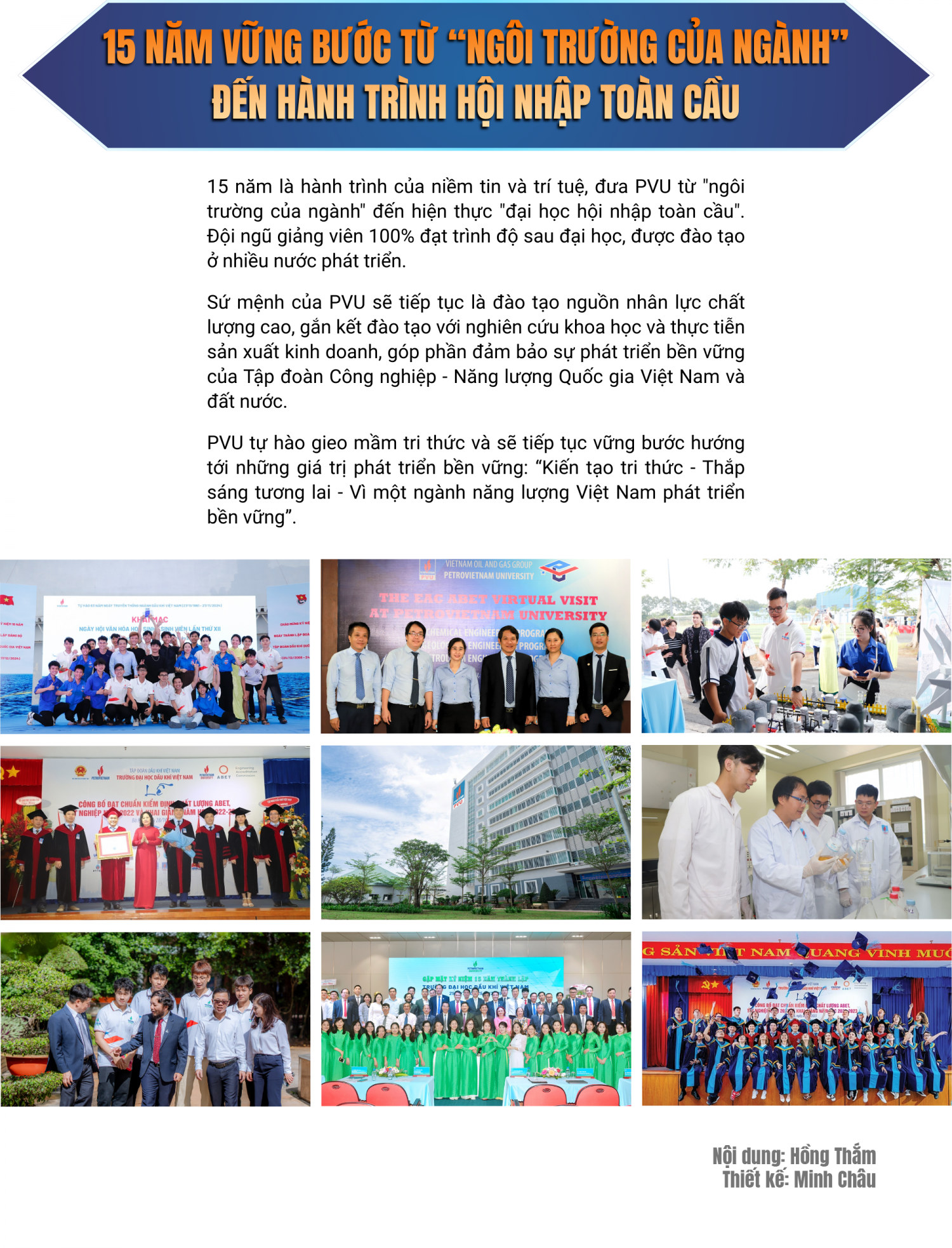 [E-magazine] PVU 15 năm Kiến tạo tri thức – Vươn tầm năng lượng