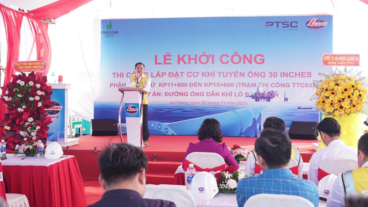 Khởi công thi công cơ khí tuyến ống bờ Lô B - Ô Môn: Mốc tiến độ quan trọng trên toàn tuyến