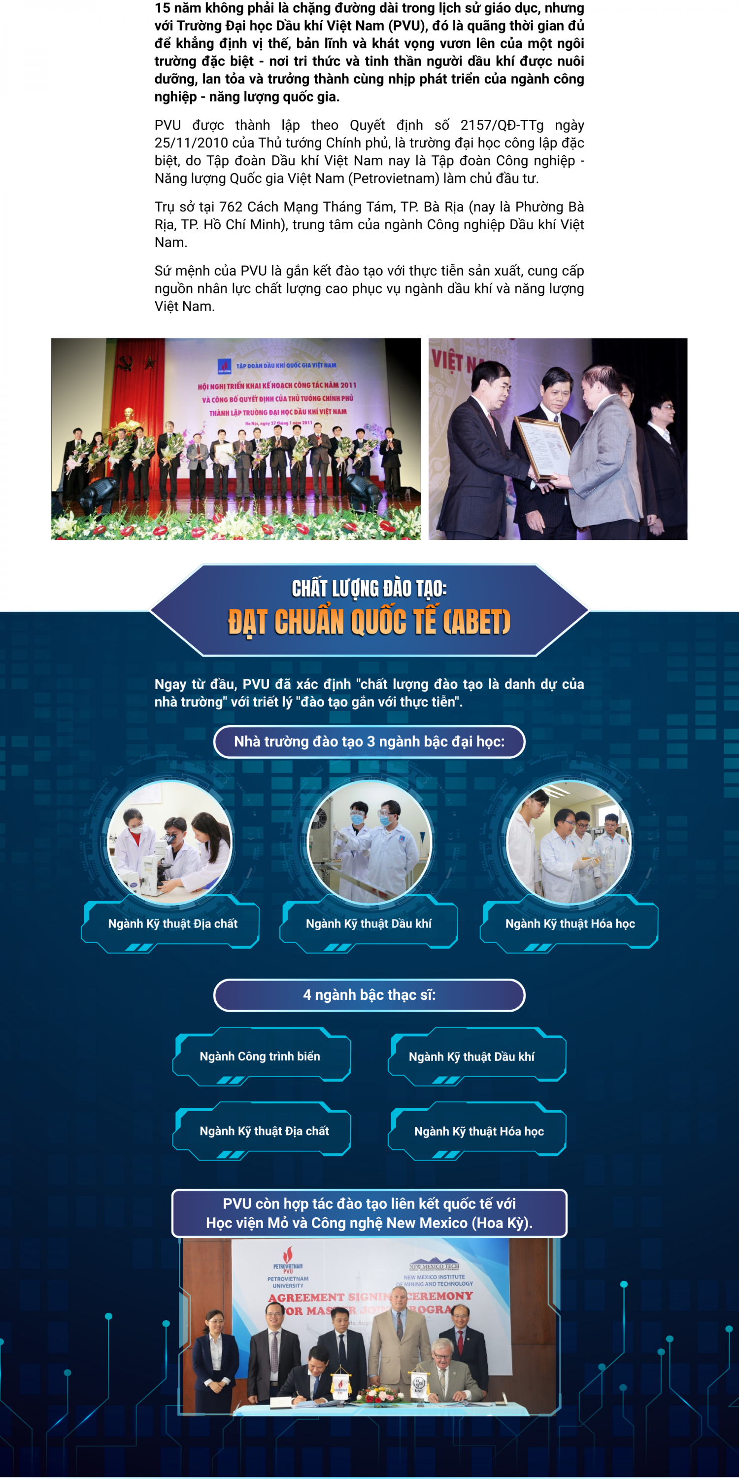 [E-magazine] Trường Đại học Dầu khí Việt Nam: 15 năm vững bước - Kiến tạo tương lai năng lượng