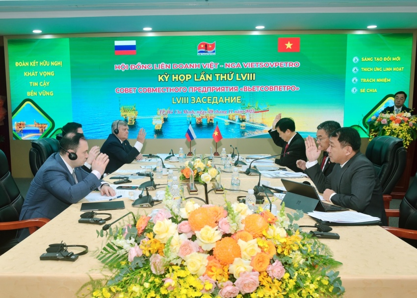 Kỳ họp 58 Hội đồng Liên doanh Việt - Nga Vietsovpetro: Ghi dấu bước tiến 2025, mở rộng tầm nhìn đến 2050