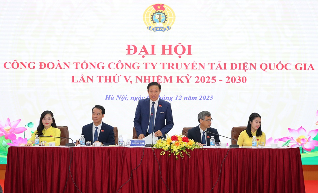Đại hội Công đoàn EVNNPT lần thứ V, nhiệm kỳ 2025-2030 thành công tốt đẹp