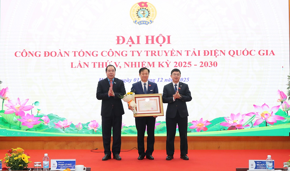 Đại hội Công đoàn EVNNPT lần thứ V, nhiệm kỳ 2025-2030 thành công tốt đẹp