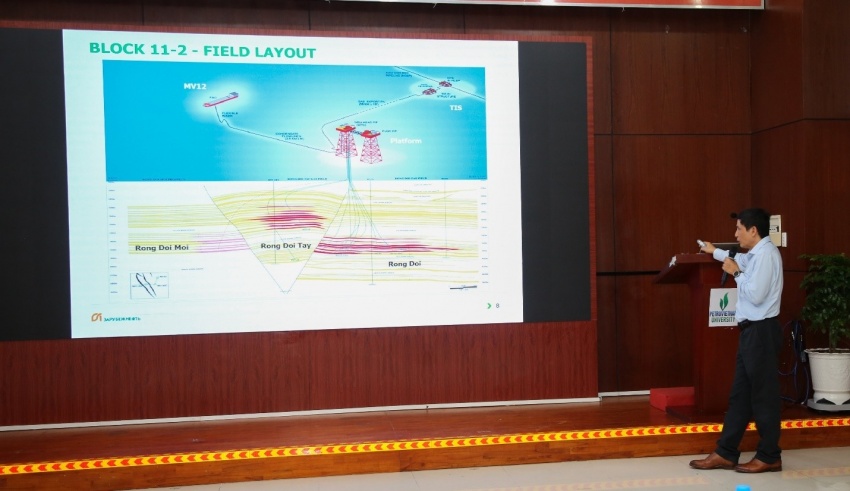 Chuyên gia Zarubezhneft EP Vietnam chia sẻ công nghệ khai thác dầu khí cho sinh viên PVU