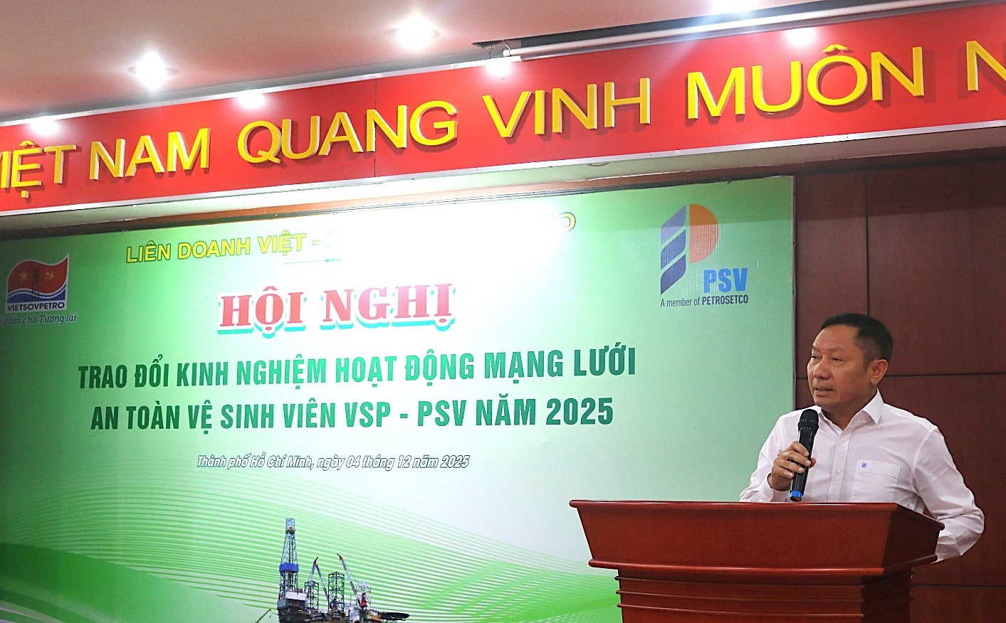 Vietsovpetro và PETROSETCO Vũng Tàu trao đổi kinh nghiệm mạng lưới ATVSV