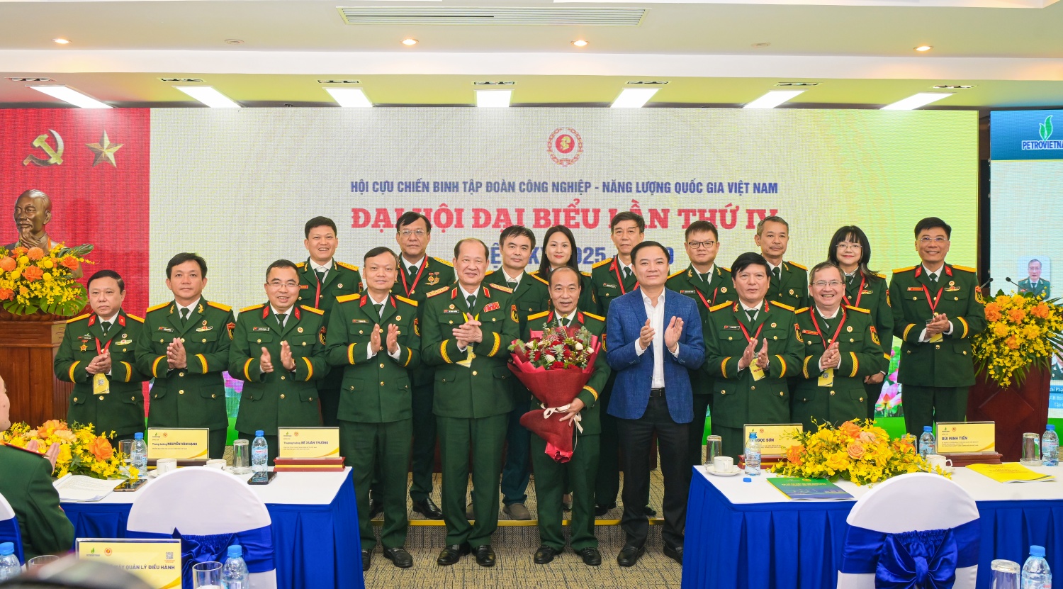 [Chùm ảnh] Đại hội đại biểu Hội Cựu chiến binh Petrovietnam lần thứ IV, nhiệm kỳ 2025-2030 diễn ra thành công tốt đẹp