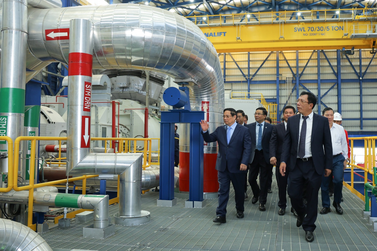 [Chùm ảnh] Thủ tướng Phạm Minh Chính dự lễ khánh thành Nhà máy điện khí LNG Nhơn Trạch 3 và Nhơn Trạch 4