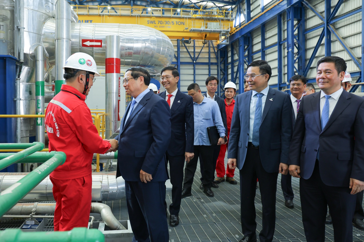 [Chùm ảnh] Thủ tướng Phạm Minh Chính dự lễ khánh thành Nhà máy điện khí LNG Nhơn Trạch 3 và Nhơn Trạch 4