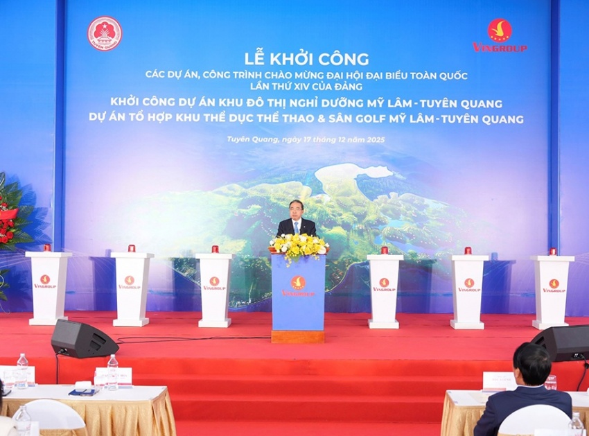 Vingroup khởi công đô thị nghỉ dưỡng suối khoáng và tổ hợp thể dục thể thao Mỹ Lâm – Tuyên Quang Vingroup khởi công đô thị nghỉ dưỡng suối khoáng và tổ hợp thể dục thể thao Mỹ Lâm - Tuyên Quang