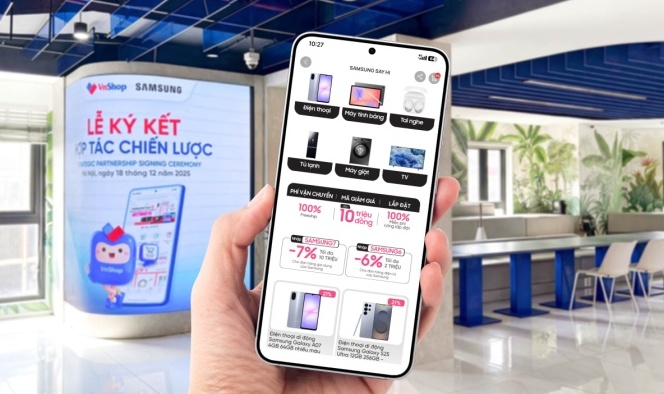 Samsung chính thức đưa sản phẩm lên VnShop thông qua hợp tác chiến lược