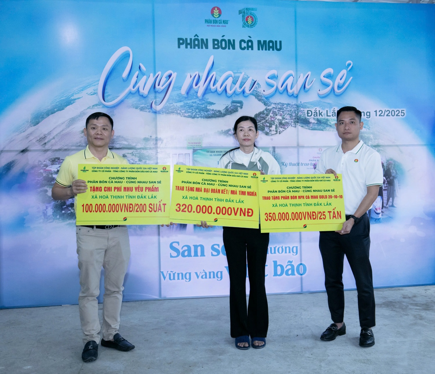 Đắk Lắk: Phân bón Cà Mau chung tay hỗ trợ người dân ổn định đời sống sau thiên tai