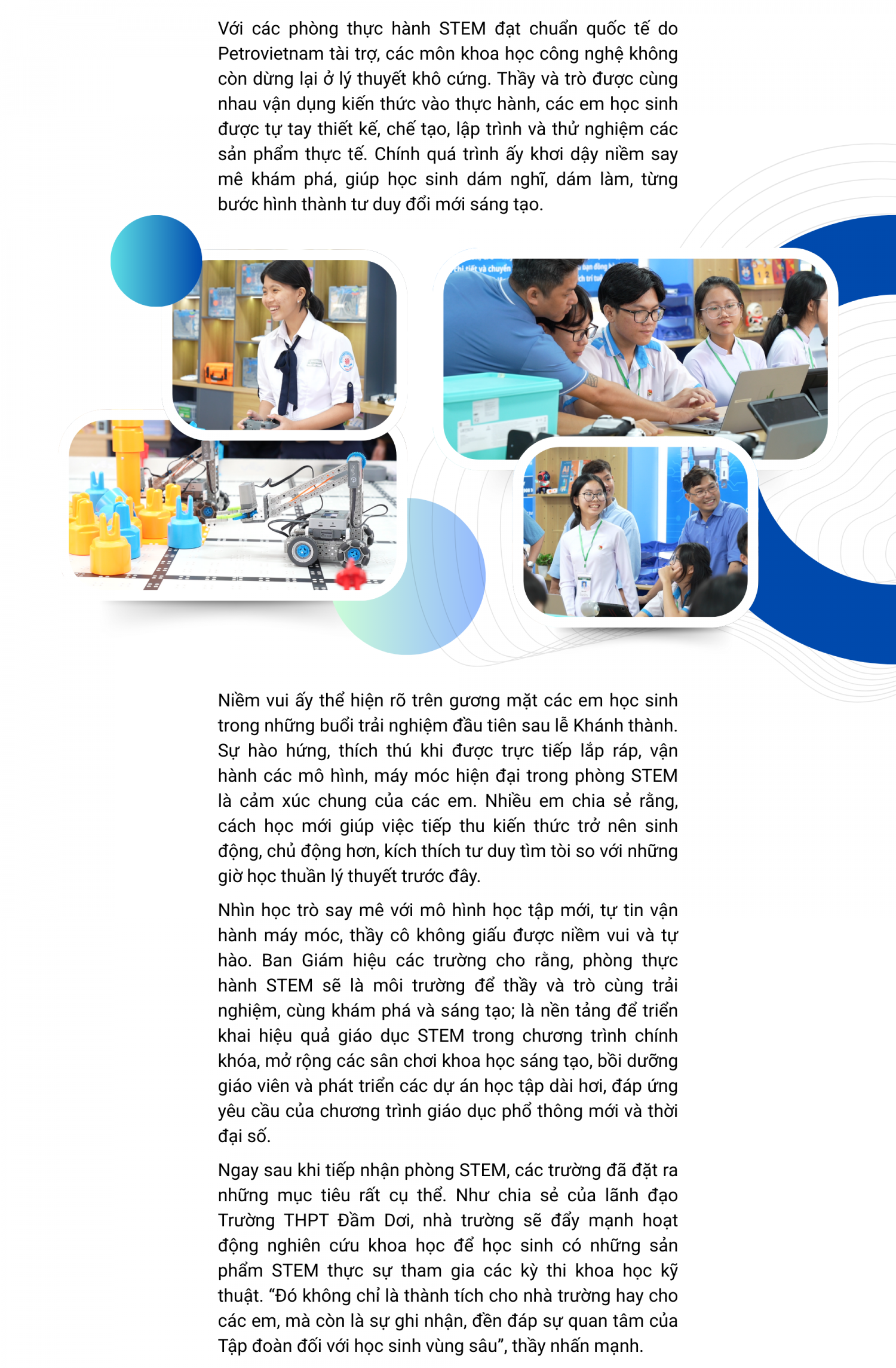 [E-magazine] STEM Innovation Petrovietnam: Hiện thực hóa khát vọng đột phá giáo dục ở Đồng bằng sông Cửu Long