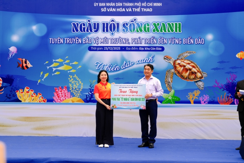 Lan tỏa thông điệp “Vì biển đảo xanh”