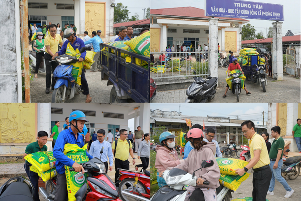 PVCFC trao gần 20 tấn phân bón hỗ trợ nông dân Đồng Tháp