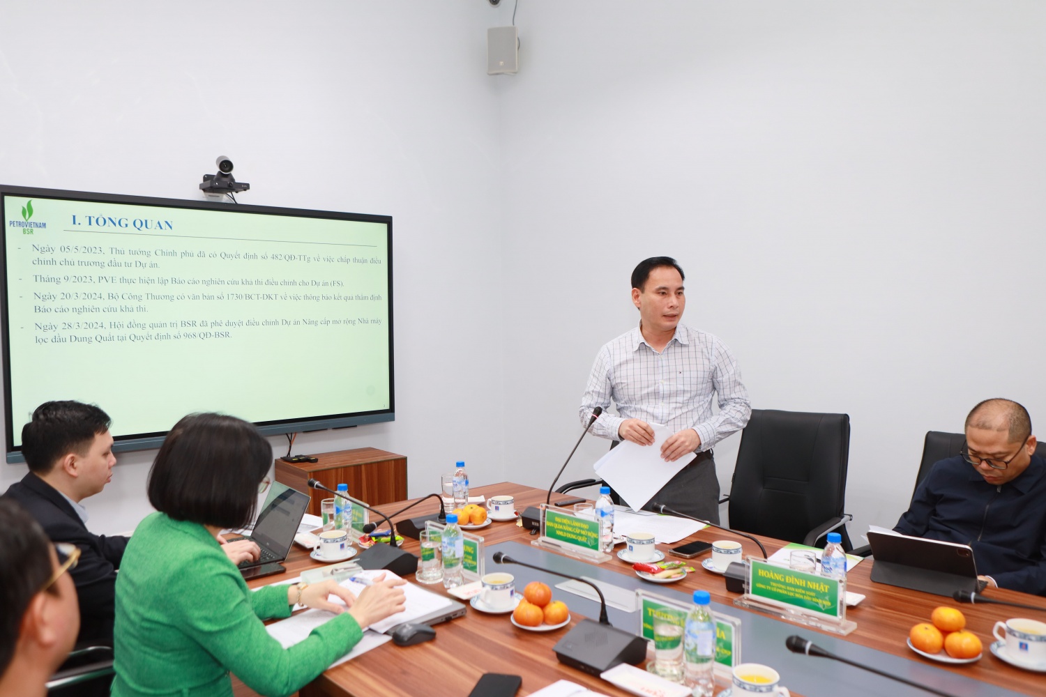 Kiểm soát chặt chẽ tiến độ và chất lượng dự án NCMR NMLD Dung Quất