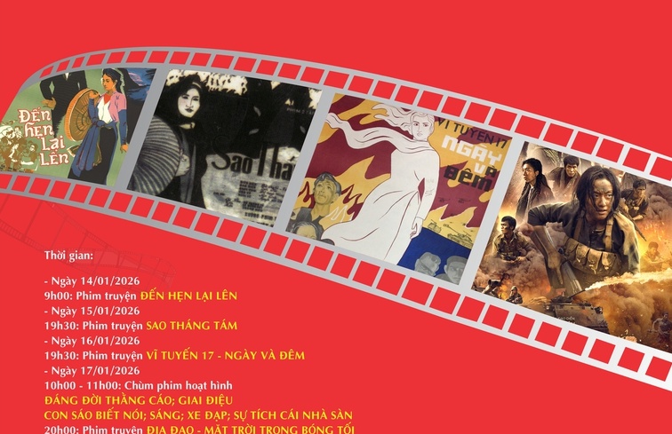 Tổ chức chiếu phim chào mừng Đại hội lần thứ XIV của Đảng