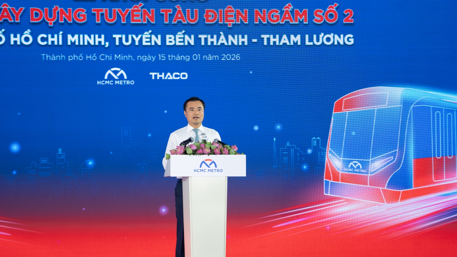 TP HCM khởi công 4 dự án hạ tầng   giao thông chào mừng Đại hội Đảng lần thứ XIV