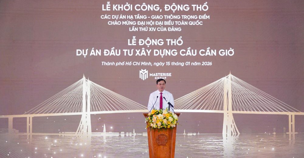 TP HCM khởi công 4 dự án hạ tầng   giao thông chào mừng Đại hội Đảng lần thứ XIV