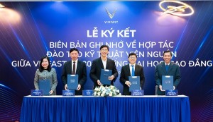 VinFast hợp tác với 30 trường đại học, cao đẳng - Chuẩn hóa chương trình và chất lượng đào tạo kỹ sư ô tô điện