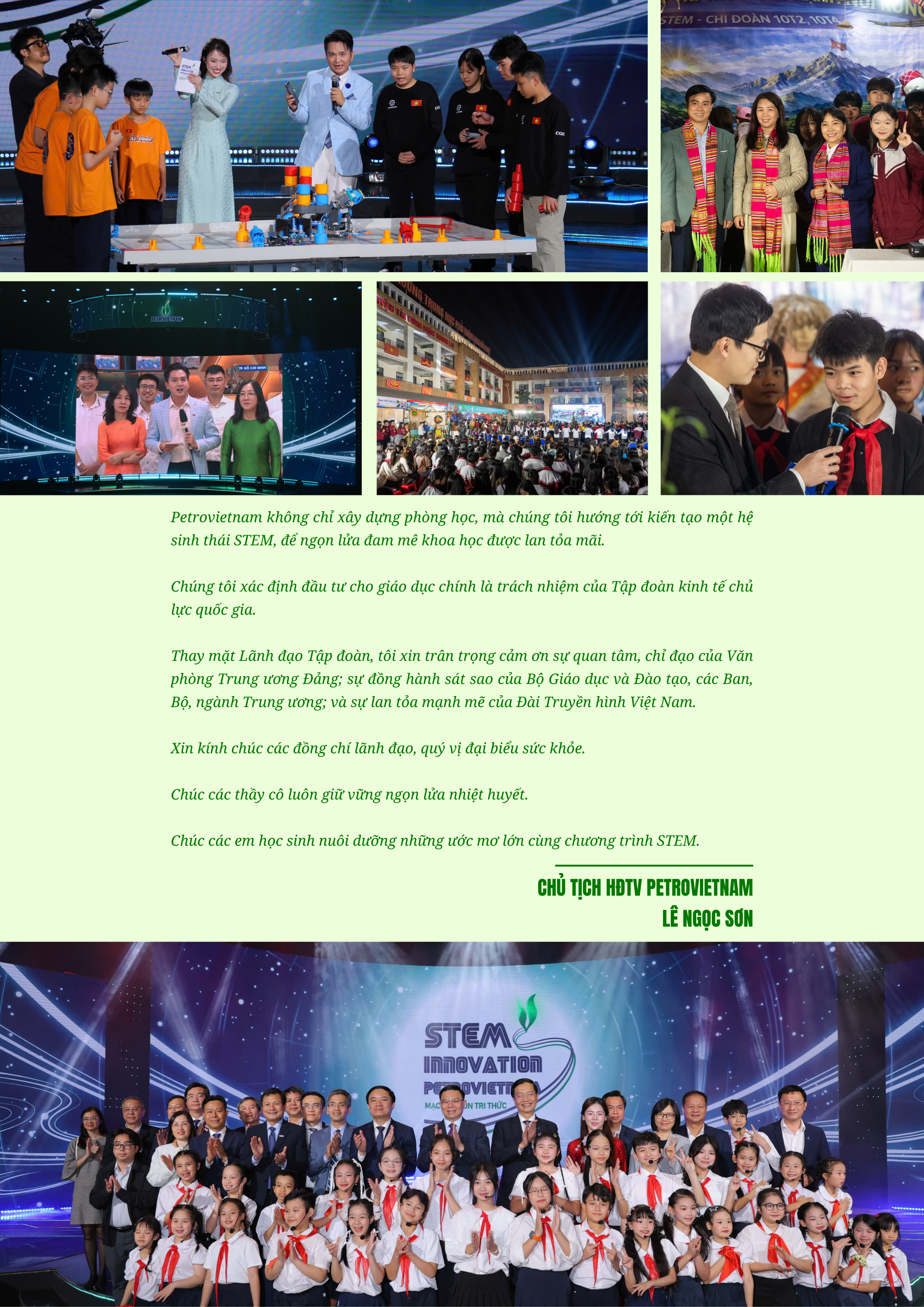 [P-Magazine] Chủ tịch HĐTV Petrovietnam Lê Ngọc Sơn: Đầu tư cho giáo dục chính là trách nhiệm của Tập đoàn kinh tế chủ lực quốc gia