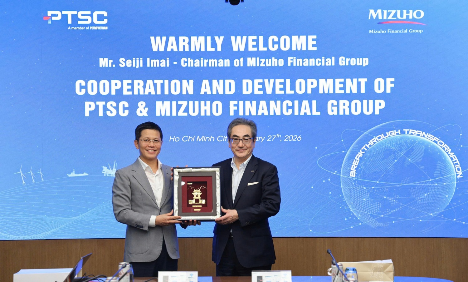 PTSC và Tập đoàn Mizuho định hướng hợp tác trong lĩnh vực tài chính