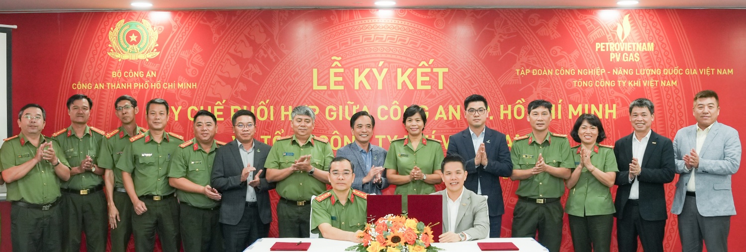 Lễ ký kết Quy chế phối hợp giữa Công an TP. Hồ Chí Minh và PV GAS
