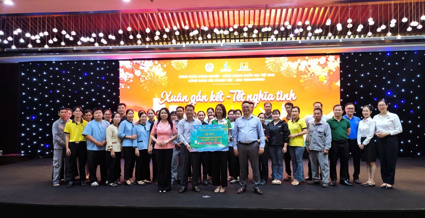 Công đoàn Vietsovpetro lan tỏa yêu thương, chăm lo Tết cho đoàn viên, người lao động