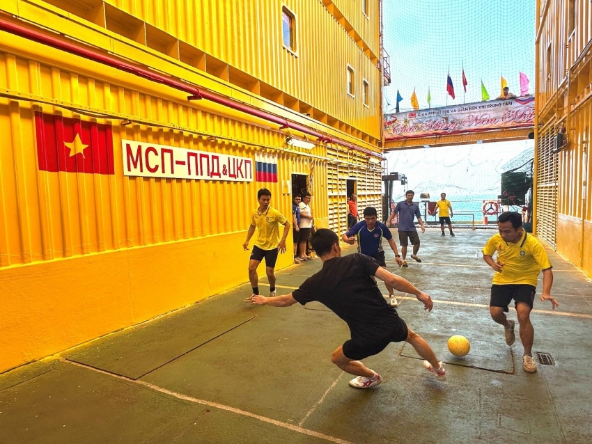 Sắc xuân rộn ràng trên giàn MSP-PPD 40.000 và giàn nén khí Trung tâm