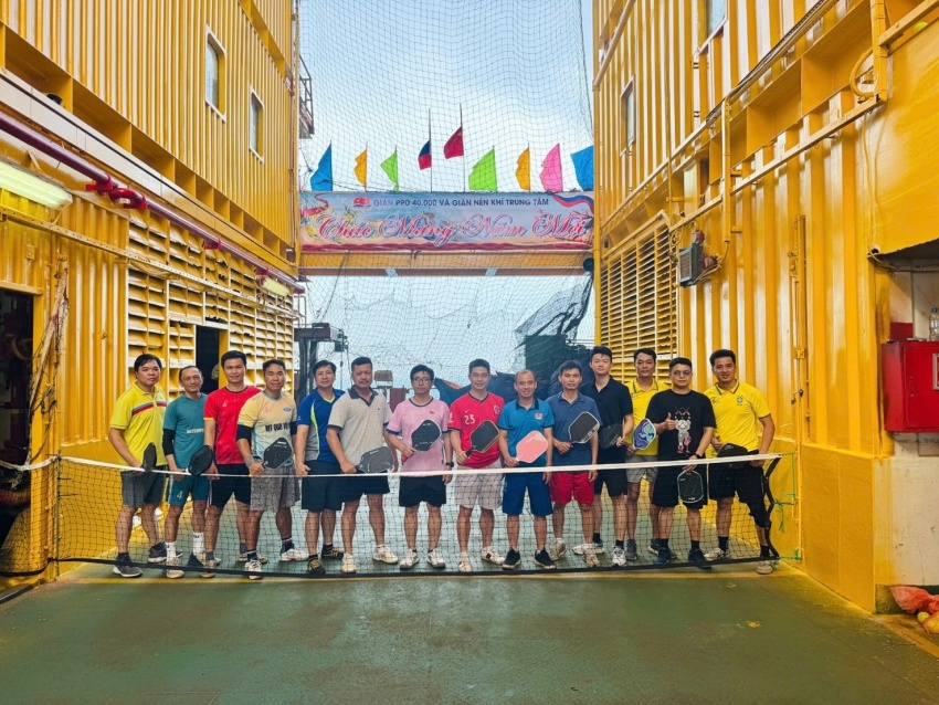 Sắc xuân rộn ràng trên giàn MSP-PPD 40.000 và giàn nén khí Trung tâm