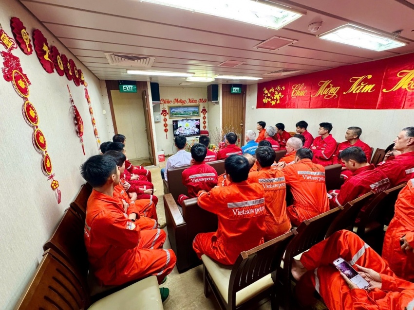 Sắc xuân rộn ràng trên giàn MSP-PPD 40.000 và giàn nén khí Trung tâm