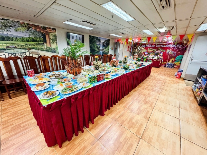 Sắc xuân rộn ràng trên giàn MSP-PPD 40.000 và giàn nén khí Trung tâm