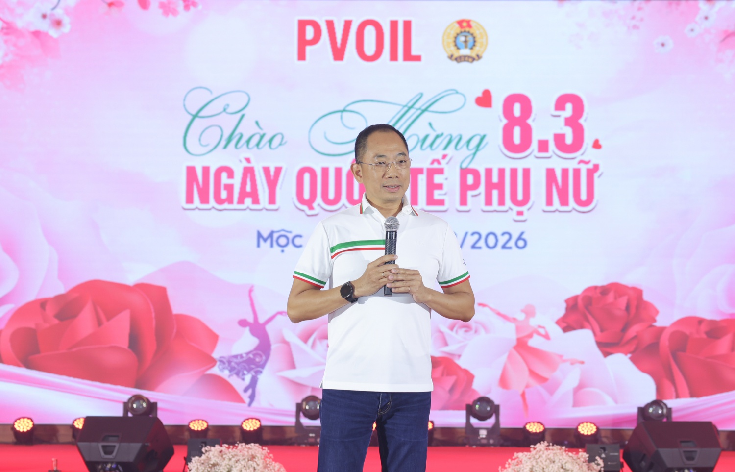 Ông Cao Hoài Dương – Bí thư Đảng ủy, Chủ tịch HĐQT PVOIL phát biểu tại chương trình