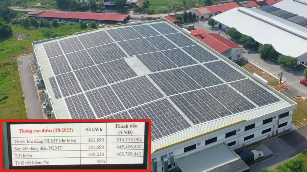 Lắp điện mặt trời mái nhà tại miền Bắc: Chi phí giảm, thời gian hoàn vốn rút ngắn Lắp điện mặt trời mái nhà tại miền Bắc: Chi phí giảm, thời gian hoàn vốn rút ngắn