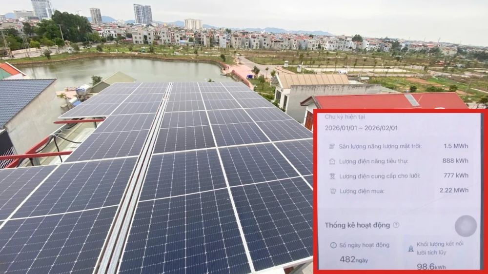 Lắp điện mặt trời mái nhà tại miền Bắc: Chi phí giảm, thời gian hoàn vốn rút ngắn Lắp điện mặt trời mái nhà tại miền Bắc: Chi phí giảm, thời gian hoàn vốn rút ngắn