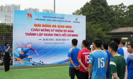 [VIDEO] Sôi nổi giải bóng đá giao hữu Petrovietnam chào mừng 95 năm Ngày thành lập Đoàn