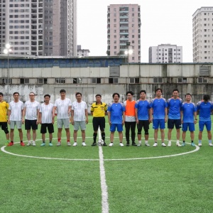 [Chùm ảnh] Sôi nổi giải bóng đá giao hữu Petrovietnam chào mừng 95 năm Ngày thành lập Đoàn