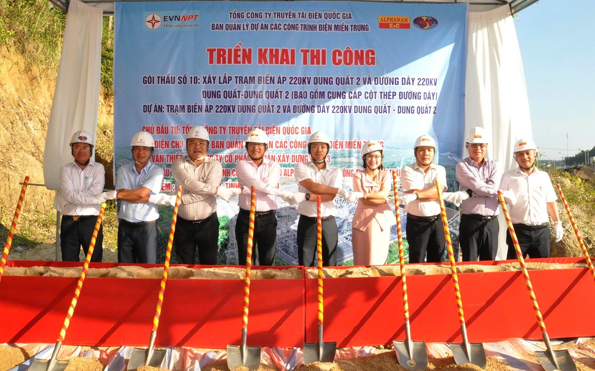 Triển khai thi công Dự án truyền tải bảo đảm cung cấp điện cho tỉnh Quảng Ngãi