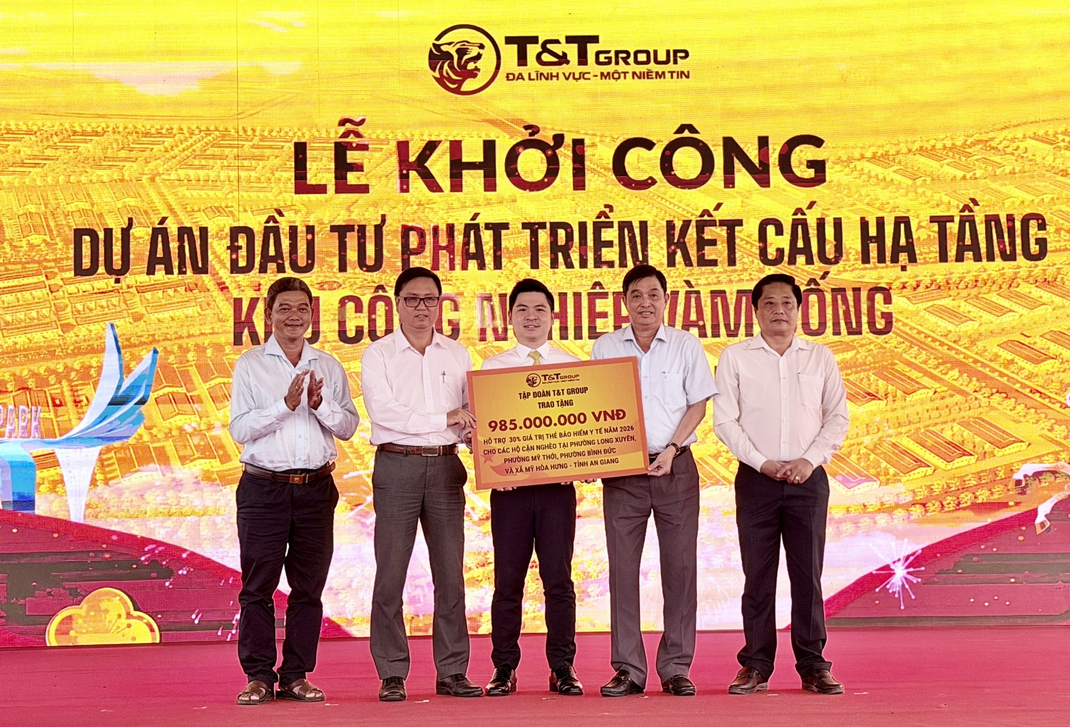 Tập đoàn T&T Group khởi công khu công nghiệp thế hệ mới quy mô gần 200 ha tại An Giang