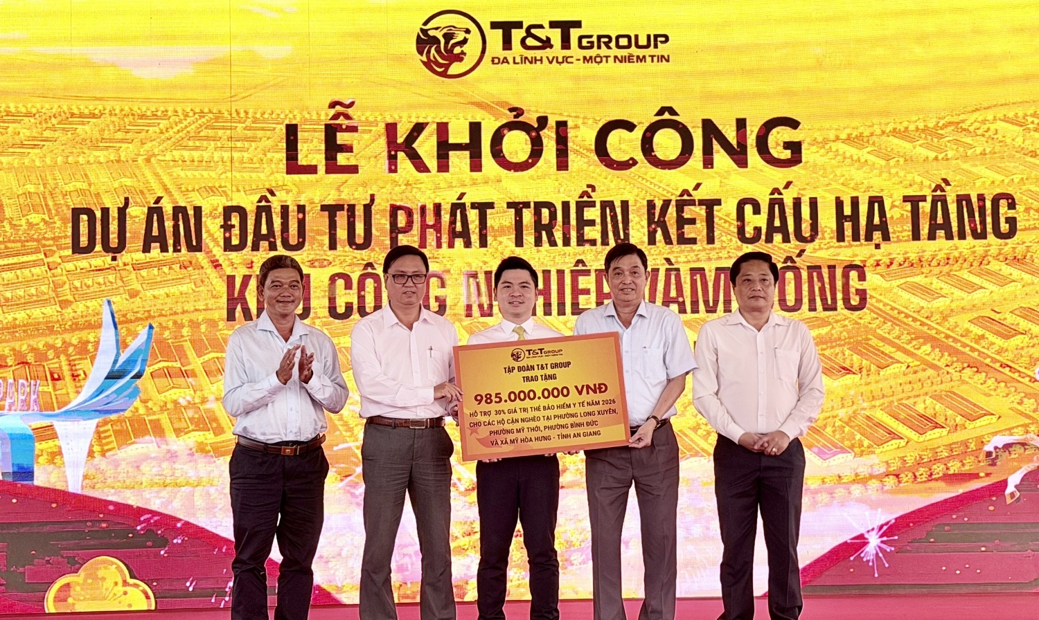 Tập đoàn T&T Group khởi công khu công nghiệp thế hệ mới quy mô gần 200 ha tại An Giang
