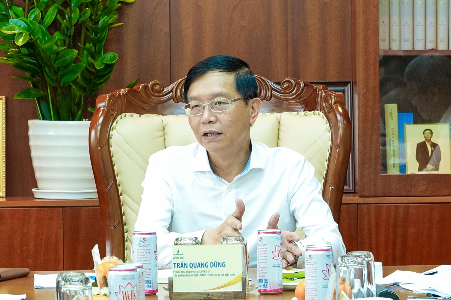 Đồng chí Trần Quang Dũng – Phó Bí thư Thường trực Đảng ủy Petrovietnam phát biểu tại cuộc họp