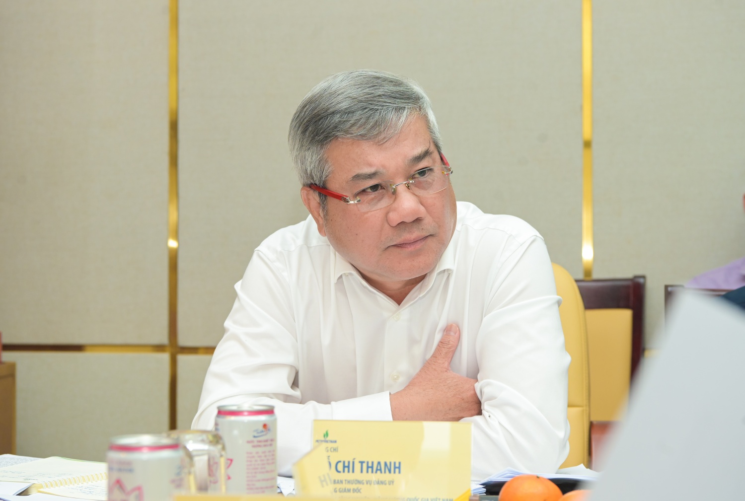Đồng chí Đỗ Chí Thanh – Phó Tổng Giám đốc Petrovietnam phát biểu tại cuộc họp